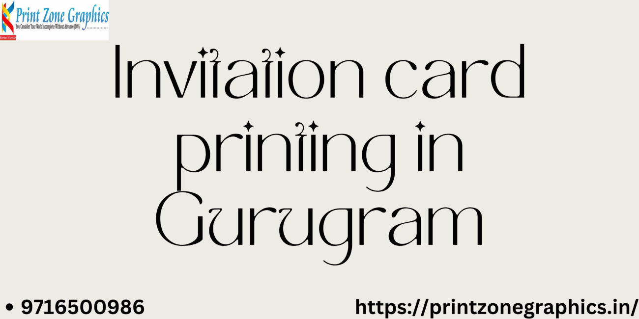 Invitation card printing in gurugram