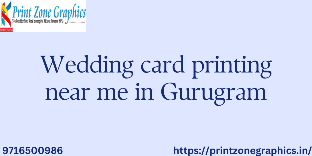 Wedding card printing near me in gurugram